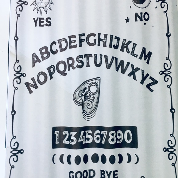 Halloween Fabric Spirit Board Shower Curtain Ouija - Picture 2 of 4